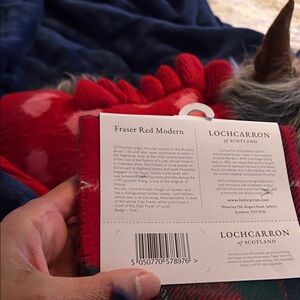 Lochcarron Fraser Red Modern Tartan Scarf
